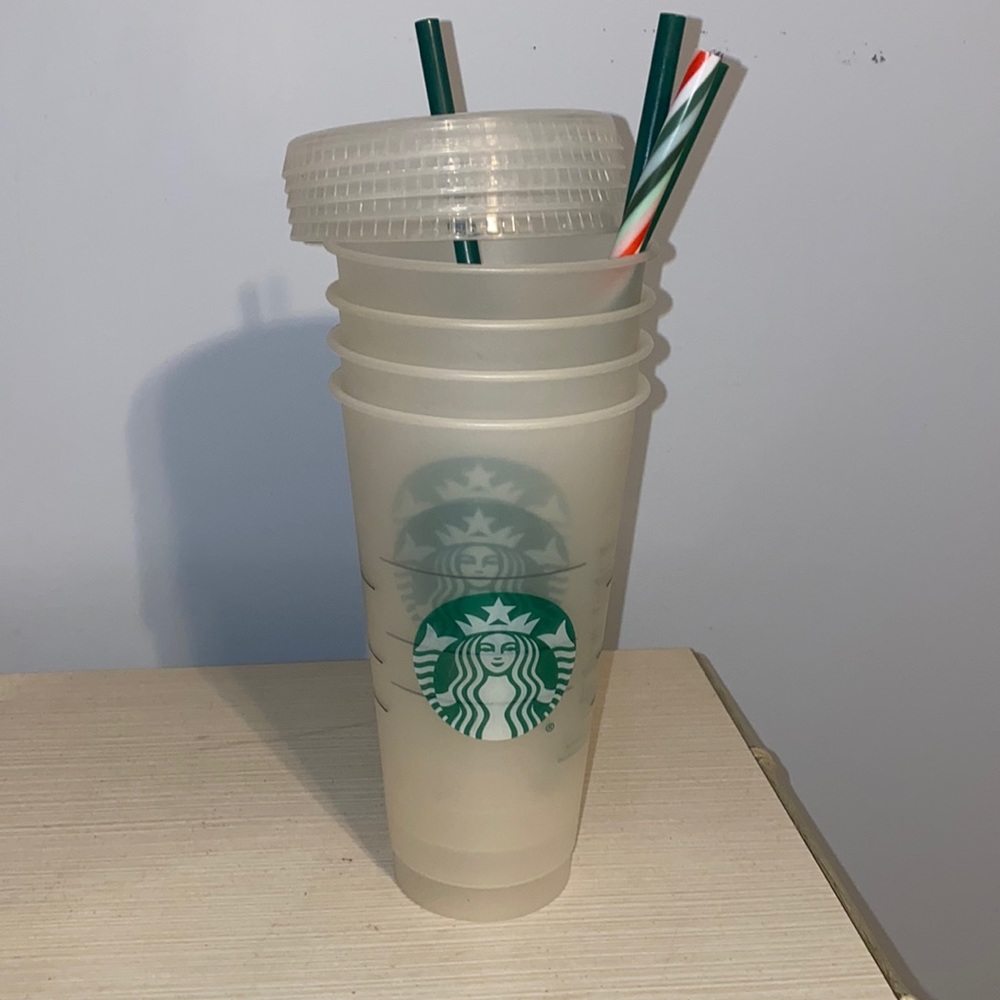 4-pack Starbucks straw cups